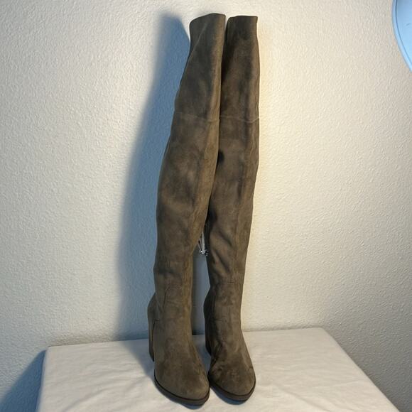 NWOT BP Luke Over-the-Knee Boot (Women) brown boots block heel chunky heel‎ - Picture 3 of 7